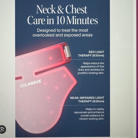 Solawave Neck & Chest Rejuvenating Red Light Therapy Mask - Picture 7 of 9